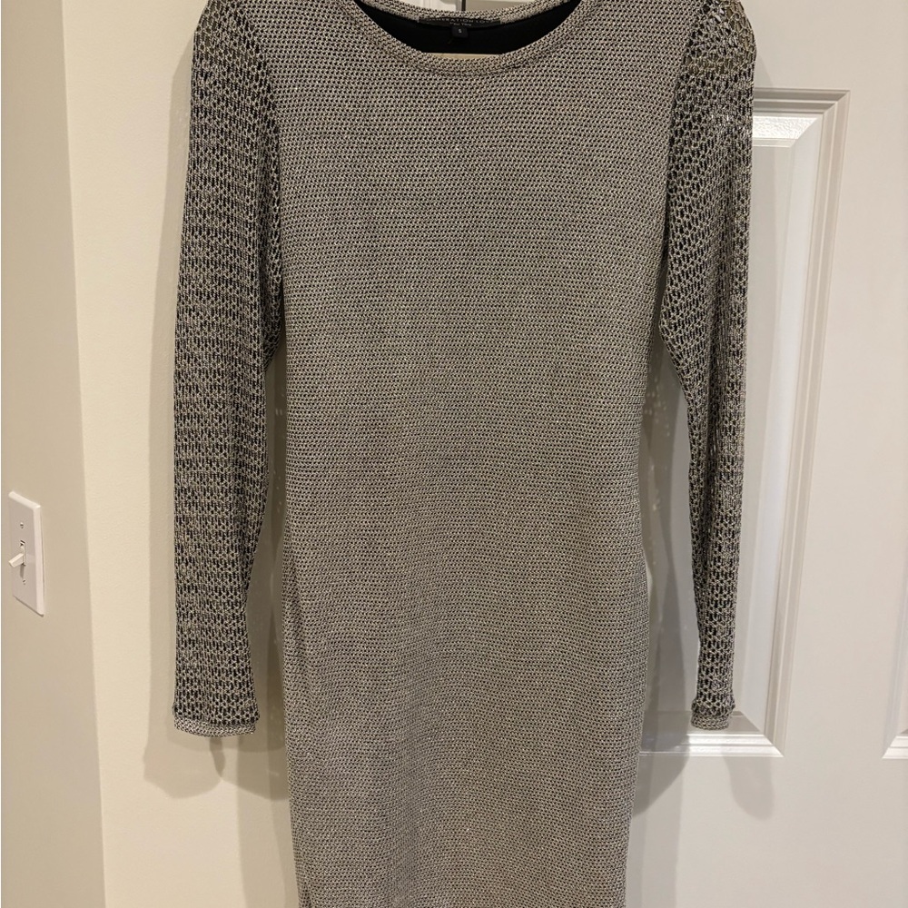 Generation Love Gray Long Sleeve Sweater Dress